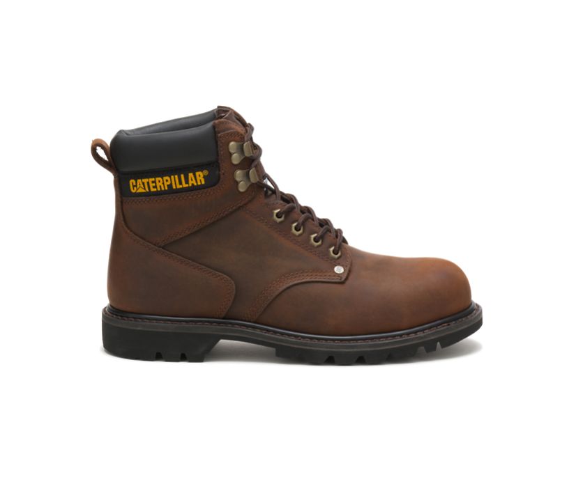 Caterpillar Second Shift Steel Toe - Sicherheitsstiefel Herren DunkelBraun - Schweiz QFJC-30258